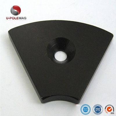 Dimensione personalizzata ARC NdFeB Magnet Coating Black Epoxy Neodymium Segment Magnets per motore