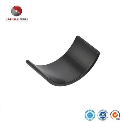 Dimensione personalizzata ARC NdFeB Magnet Coating Black Epoxy Neodymium Segment Magnets per motore